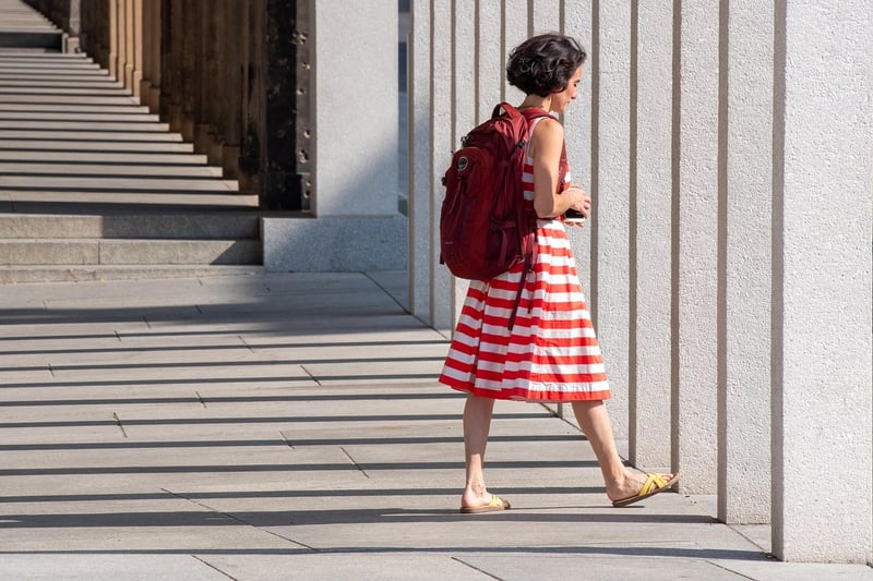 Scale-textured Dress